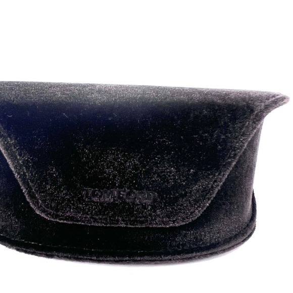 TOM FORD Black & Brown Velvet Sunglasses Eye Glasses Case & Cleaning Cloth - Picture 2 of 4